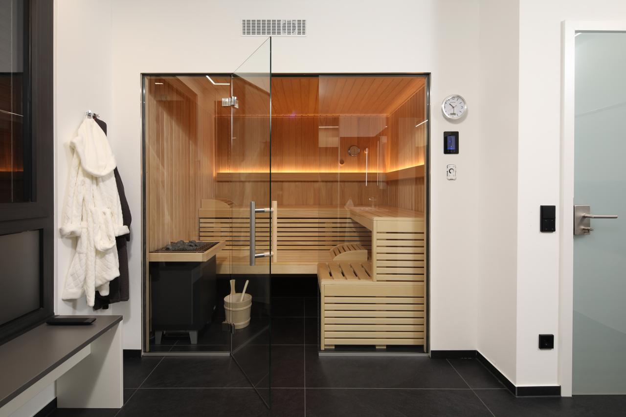 Klassische Sauna.