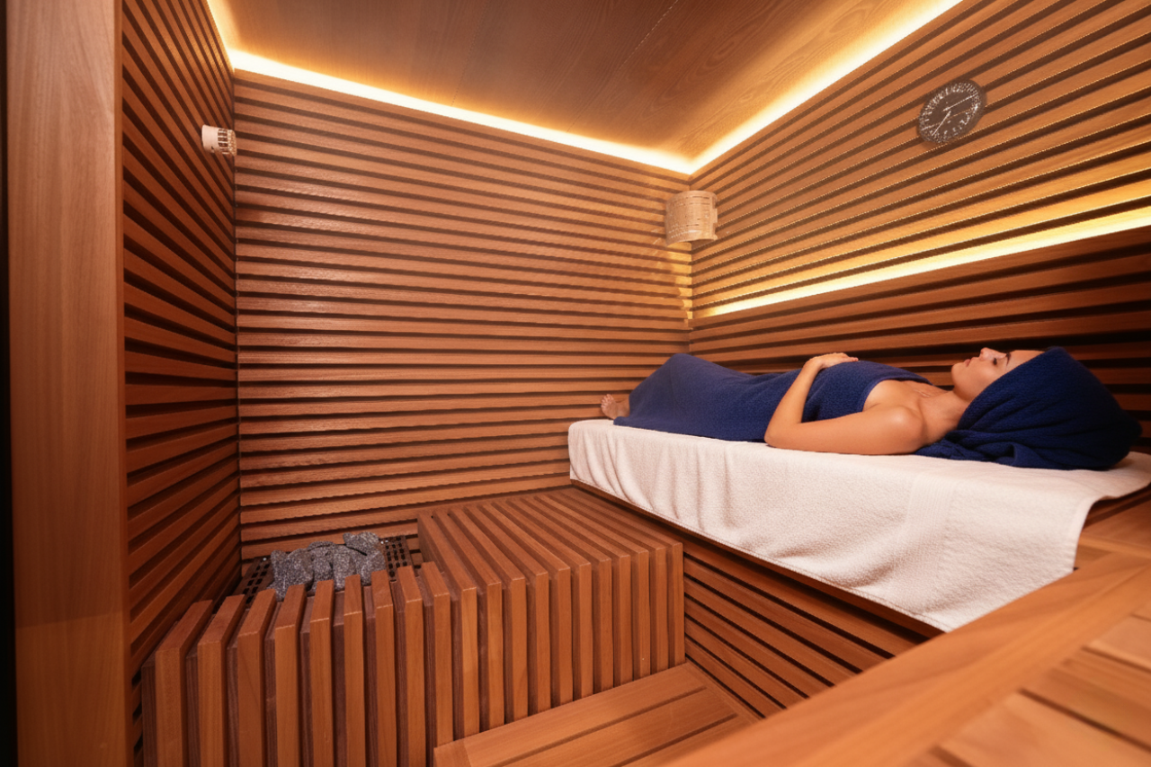 Den passenden Saunatyp wählen.